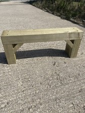 Sleeper Garden Bench 1 Metre Free Postage