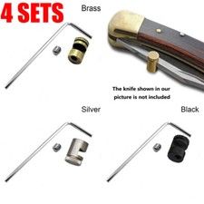 4Sets NEW Brass Thumb Stud Knives Kit For Buck 110 and other Folding knife Acc