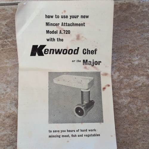 Kenwood 720 mincer - kenwood,