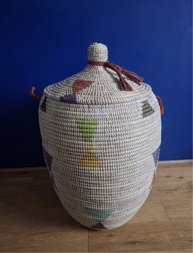 African white handwoven - african,, white,