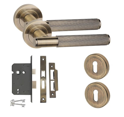 Straight bar door handle - handle, set