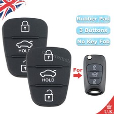 2X 3 Button Car Rubber Key Pad