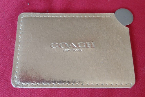 Coach gold leather - coach, wallet