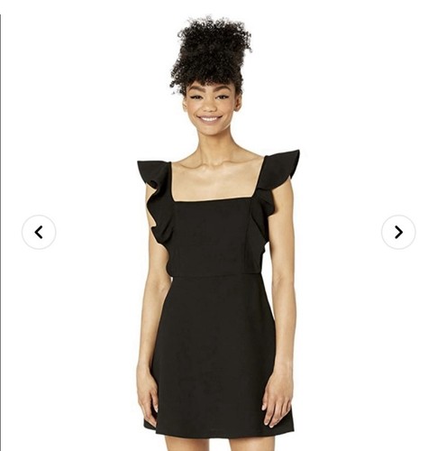 Bcbgeneration black ruffle - black,