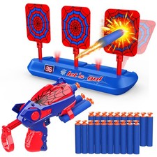 Electronic Digital Target with Toy Blaster Gun Auto Reset Scoring for Nerf
