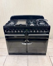 Aga Masterchef Deluxe 110 Xl Black & Chrome Dual Fuel Range Cooker+Wok+Hotplate