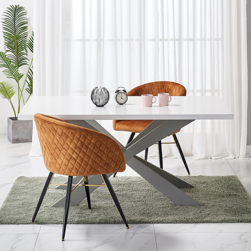 Pack velvet dining chairs - pack, of