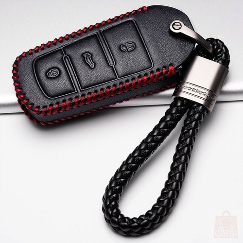 Car leather remote key fob - car,