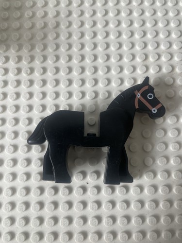 Lego vintage black horse - vintage,
