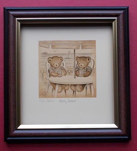 Teddy bear print - bear, framed