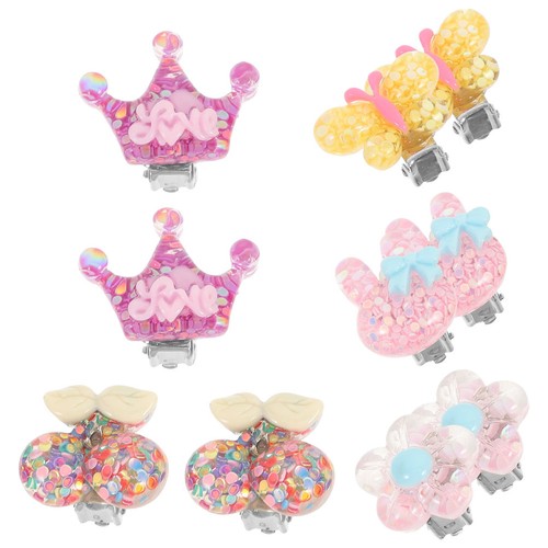 Pairs girls clip earrings - girls,