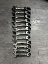 Blue Point 12 Piece Short Ratchet Spanner/ Wrench Set 8mm-19mm NEW