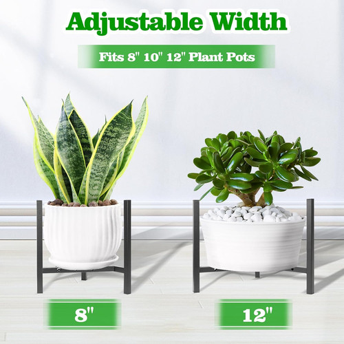 Adjustable metal plant stand - adjustable,