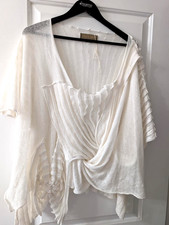 NWOT Zuza Bart 100% Linen Womens Top Size XL