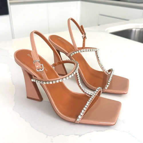 River island beige rhinestone - river,