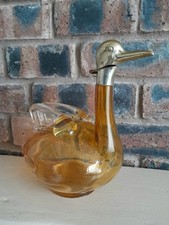 Vintage Decorative Amber Glass