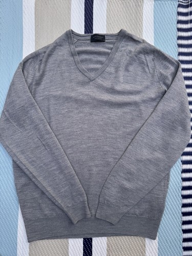 John smedley grey neck - john,