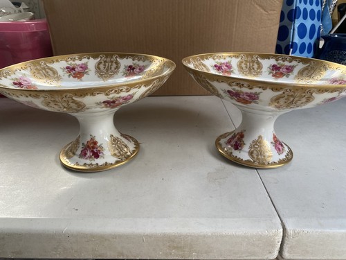 Pair bernardaud gilt - d&co, l.