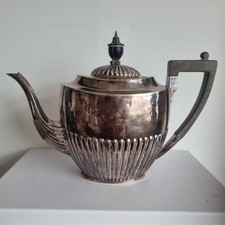 Atkin Brothers silver plated teapot 7.5" tall tea pot