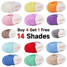 100% Cotton Yarn 50g Ball DK