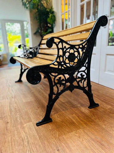 Ornate cast iron - iron, bench