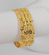 22 ct indian gold plated Bangles Size 2.8