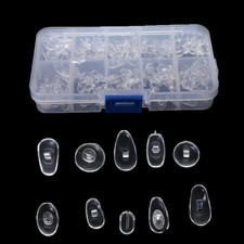 100-Pair Nose Pad Optical Repair Tool Assorted Kit Set For Eyeglass Sun Glasses