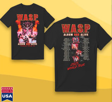 W.A.S.P Album One Alive Band World Tour 2025 T-Shirt