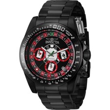 Invicta Speedway Roulette Casino Chronograph GMT Quartz Black Dial Men's Watch