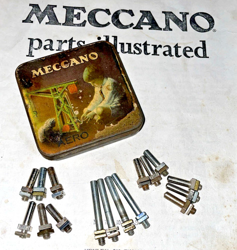 Meccano small parts threaded - ,
