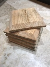 6 x Fence Post Caps. Wooden. 5" x 5" (125mm x 125mm) To Suit 4” Posts.