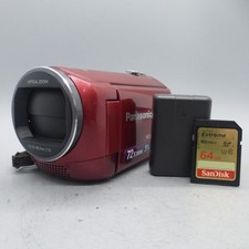 Panasonic HC-V110 Handheld High Definition Camcorder Red Tested