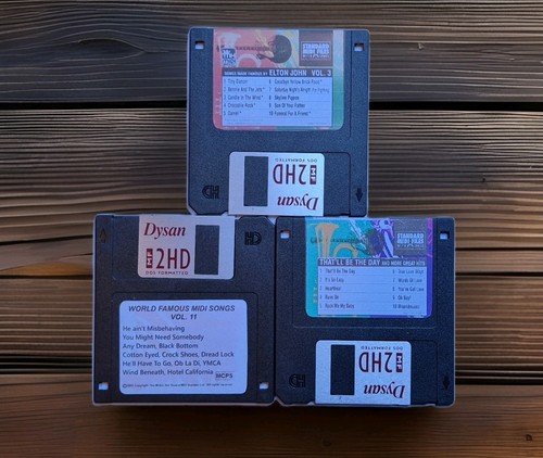 Vintage midi song files floppy - song,