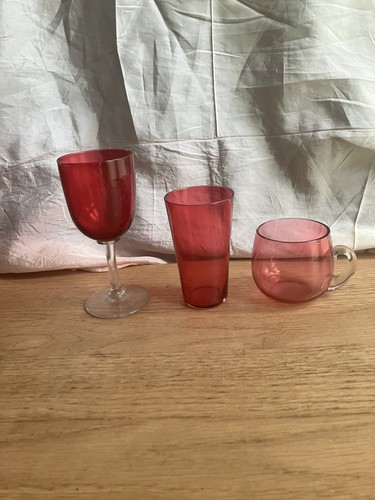 Antique vintage cranberry wine - vintage,