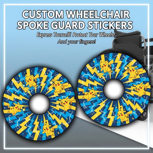 Wheelchair spoke guard sticker - wheelchair,