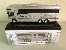 THE CAST EDDIE STOBART " SCANIA P380 / OAKLEY HORSEBOX ALLY " 1/76 SCALE