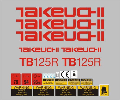 Takeuchi 125r mini digger - 125r,