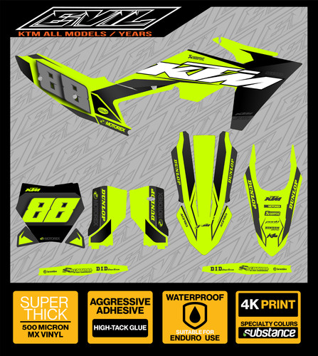 Graphics kit ktm sx sxf - ktm,