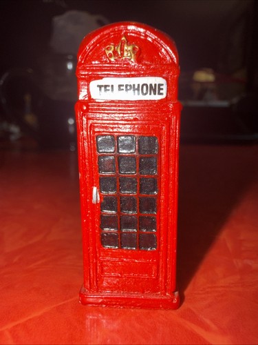 Vintage red british telephone - vintage,