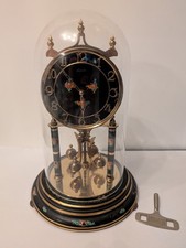 Kundo Kieninger & Obergfell Clock 400 Day Anniversary Mantle Dome, West Germany