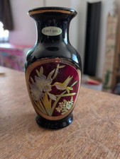 Chokin art 22kt gold vase Made