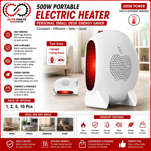 500w portable electric heater - portable,
