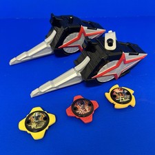 Power Rangers Ninja Steel Sword Star Shooter Toy x2 With 3 Ninja Stars BanDai