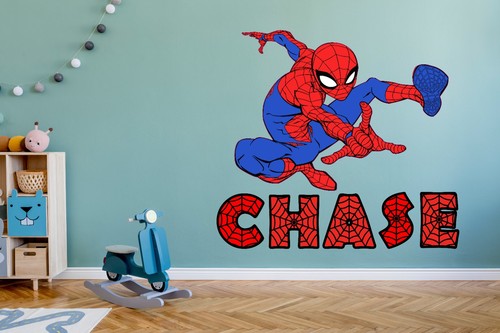 Spider man personalised wall - spider-man,