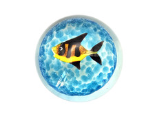 Vintage Murano yellow & black