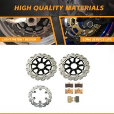 Front Rear Brake Discs Pads For YAMAHA FZS 600 Fazer 1998-2003 98 99 00 01 02 03