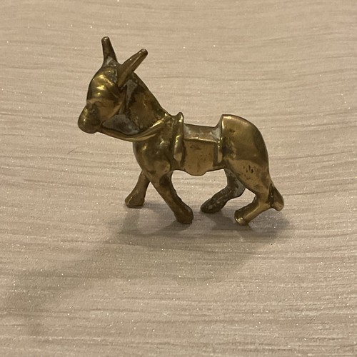 Vintage brass donkey 70mm - ,