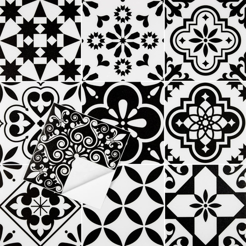 Adhesive floor tiles peel and - tiles,