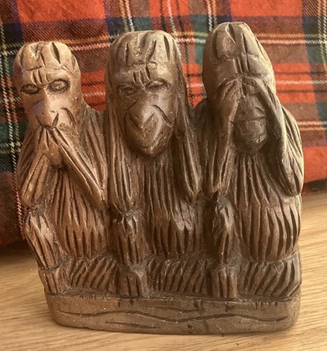 Carved wooden sculpture - carved,