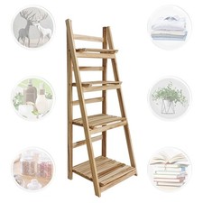 4 Tiers Folding Ladder Shelf